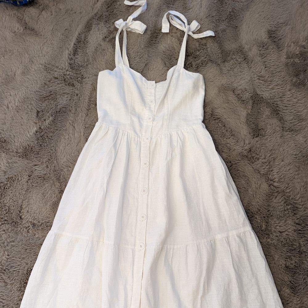 White long dress